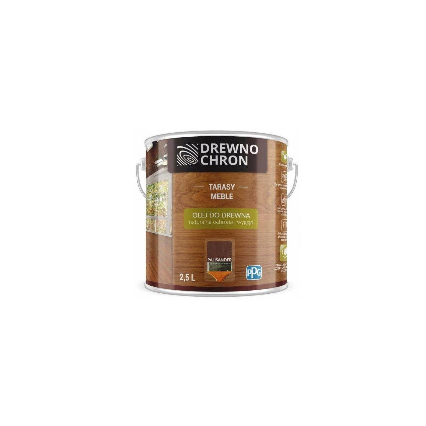 Olej Do Drewna Palisander 2,5L Drewnochron Olej Do Drewna Palisander 2,5L Drewnochron