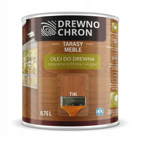 Olej Do Drewna Tik 0,75L Drewnochron