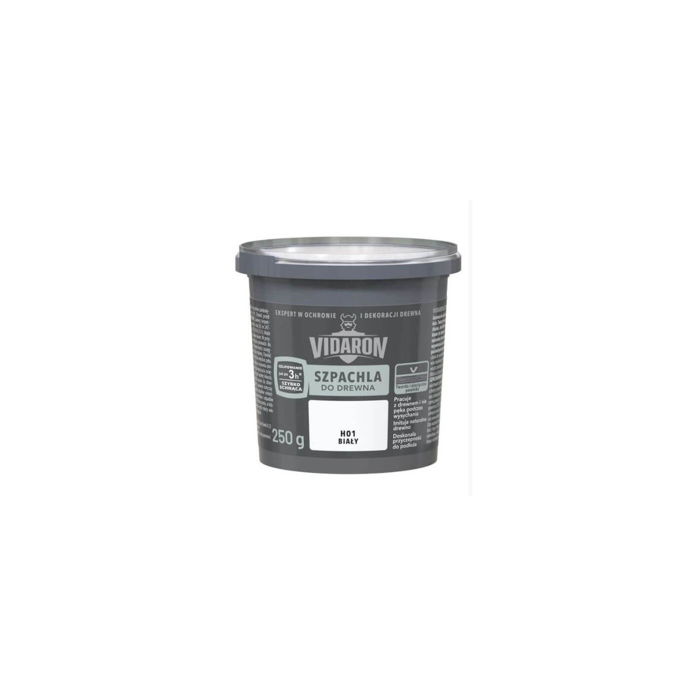 Szpachla Do Drewna H01 Biały 250g Vidaron Szpachla Do Drewna H01 Biały 250g Vidaron