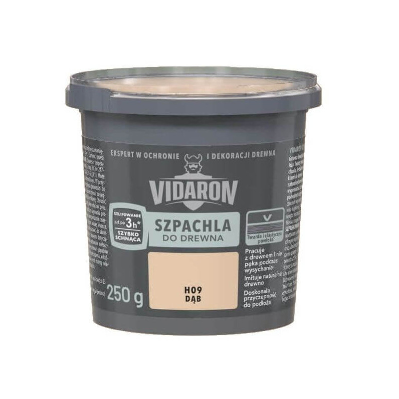 Szpachla Do Drewna H09 Dąb 250g Vidaron Szpachla Do Drewna H09 Dąb 250g Vidaron