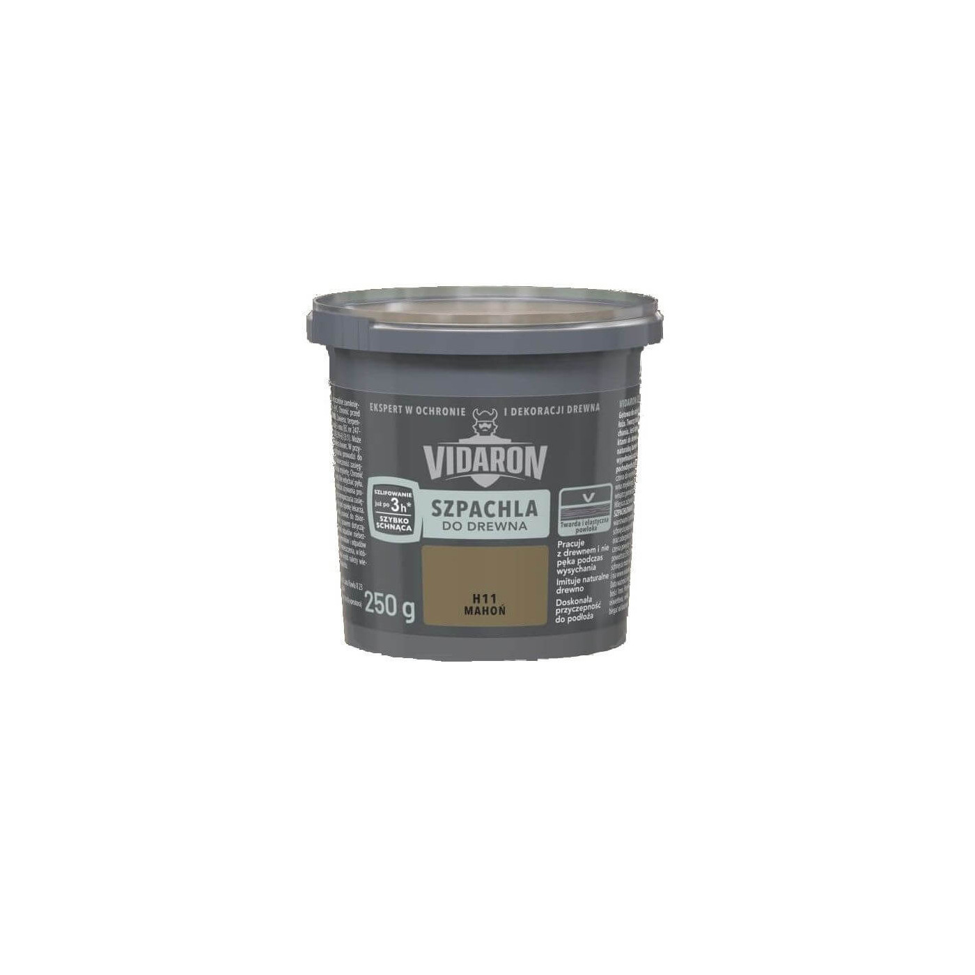Szpachla Do Drewna H11 Mahoń 250g Vidaron Szpachla Do Drewna H11 Mahoń 250g Vidaron