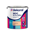 Farba Lateksowa Moc Koloru Morelowy Krem 2,5l Dekoral Farba Lateksowa Moc Koloru Morelowy Krem 2,5l Dekoral