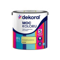 Farba Lateksowa Moc Koloru Groszkowy Pastelowy 2,5l Dekoral Farba Lateksowa Moc Koloru Groszkowy Pastelowy 2,5l Dekoral