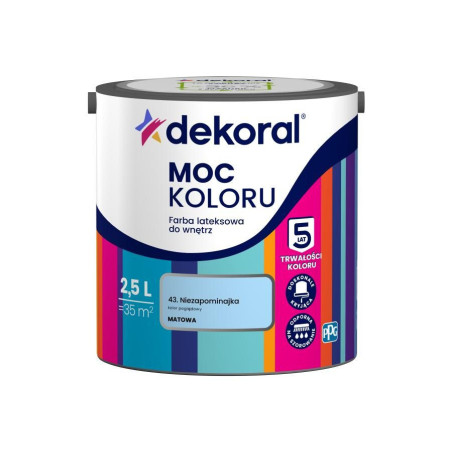 Farba Lateksowa Moc Koloru Niezapominajka 2,5l Dekoral