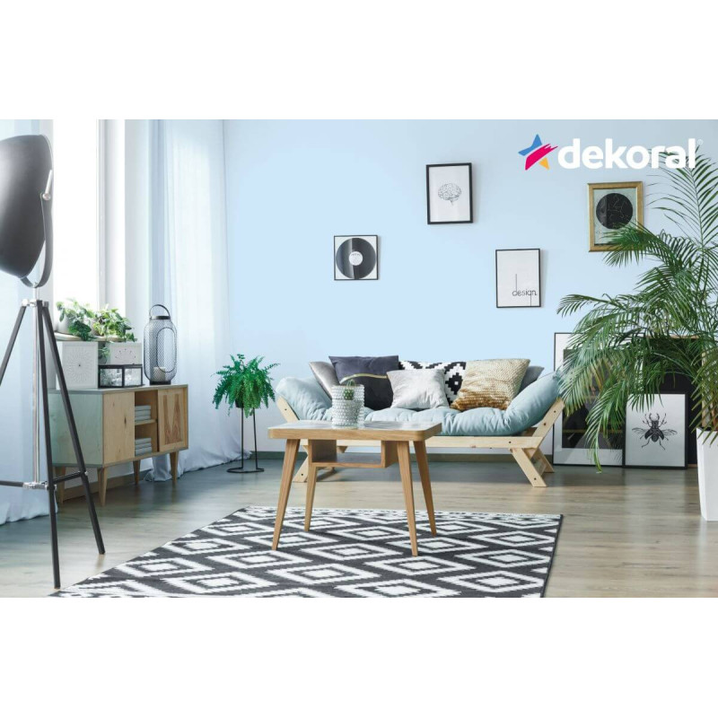 Farba Lateksowa Moc Koloru Lodowy Błękit 5l Dekoral Farba Lateksowa Moc Koloru Lodowy Błękit 5l Dekoral