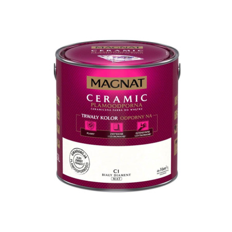 Farba Ceramiczna Magnat Ceramic C1 Biały Diament 2,5l
