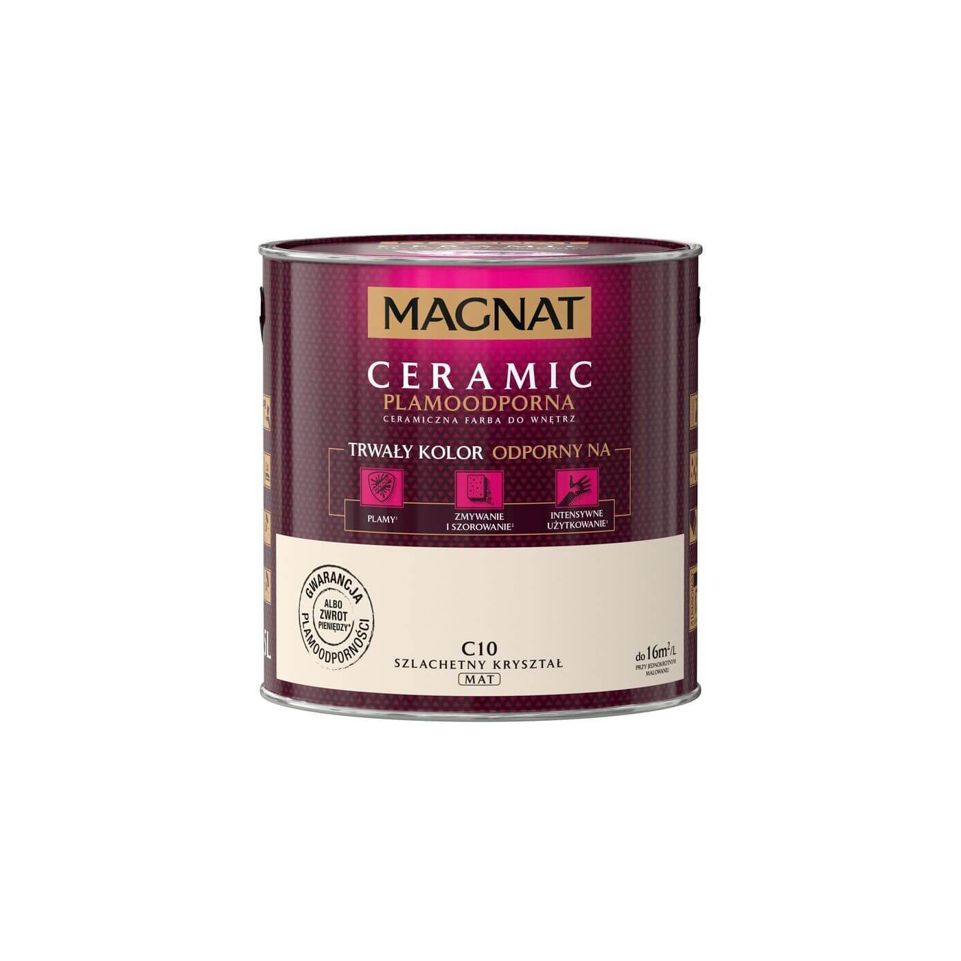 Farba Ceramiczna Magnat Ceramic C10 Szlachetny Kryształ 2,5l Farba Ceramiczna Magnat Ceramic C10 Szlachetny Kryształ 2,5l