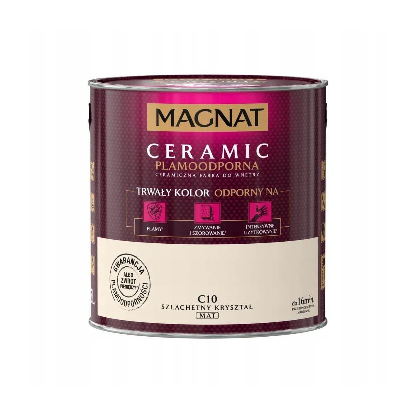 Farba Ceramiczna Magnat Ceramic C10 Szlachetny Kryształ 5l Farba Ceramiczna Magnat Ceramic C10 Szlachetny Kryształ 5l