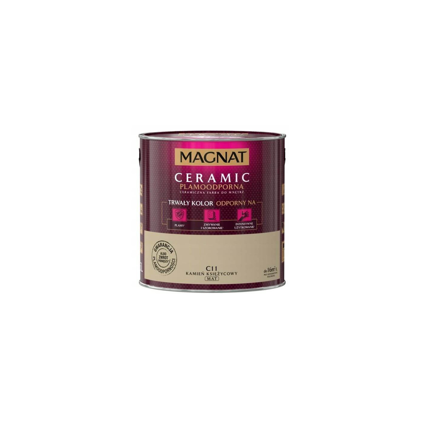 Farba Ceramiczna Magnat Ceramic C11 Kamień Księżycowy 2,5l Farba Ceramiczna Magnat Ceramic C11 Kamień Księżycowy 2,5l