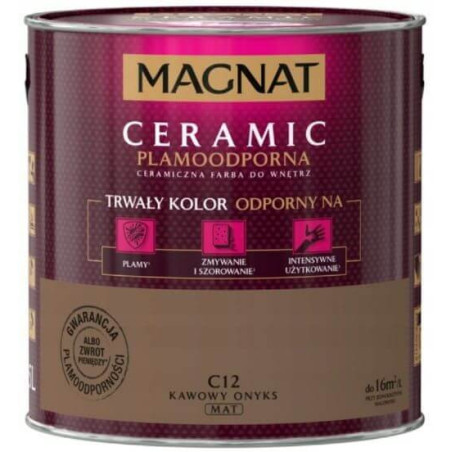 Farba Ceramiczna Magnat Ceramic C12 Kawowy Onyks 2,5l