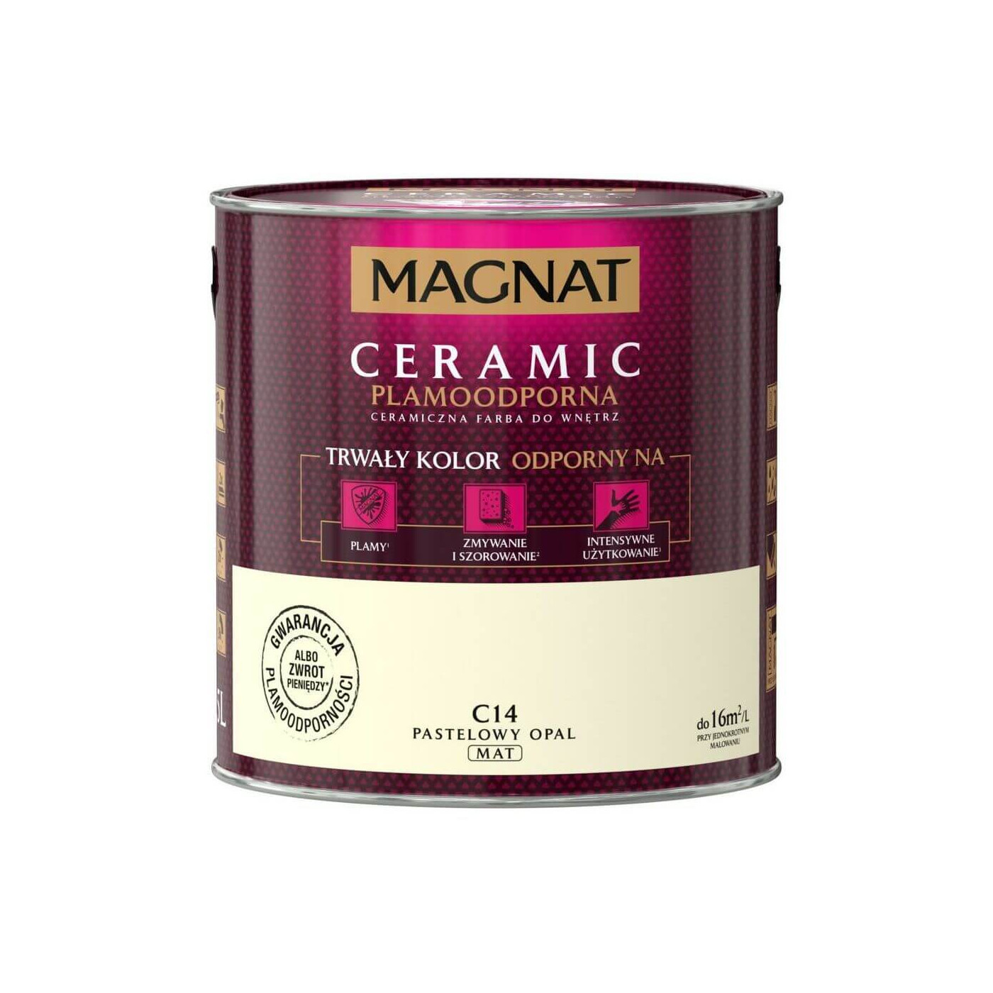 Farba Ceramiczna Magnat Ceramic C14 Pastelowy Opal 2,5l Farba Ceramiczna Magnat Ceramic C14 Pastelowy Opal 2,5l