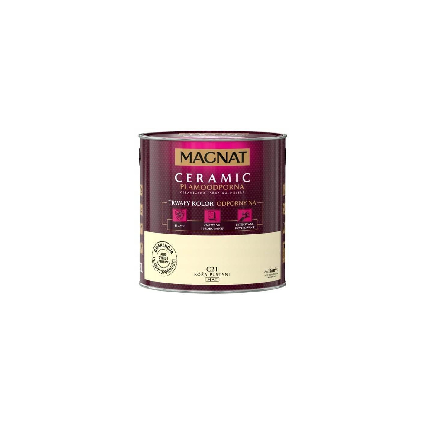 Farba Ceramiczna Magnat Ceramic C21 Róża Pustyni 2,5l Farba Ceramiczna Magnat Ceramic C21 Róża Pustyni 2,5l