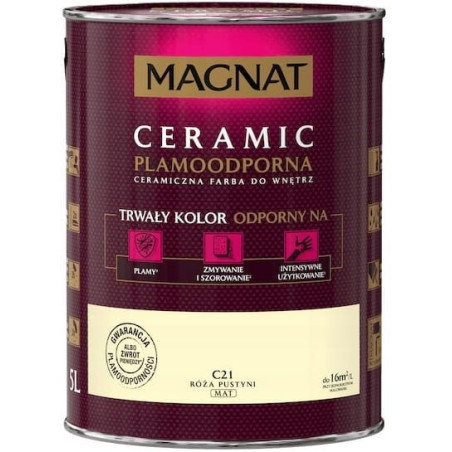Farba Ceramiczna Magnat Ceramic C21 Róża Pustyni 5l