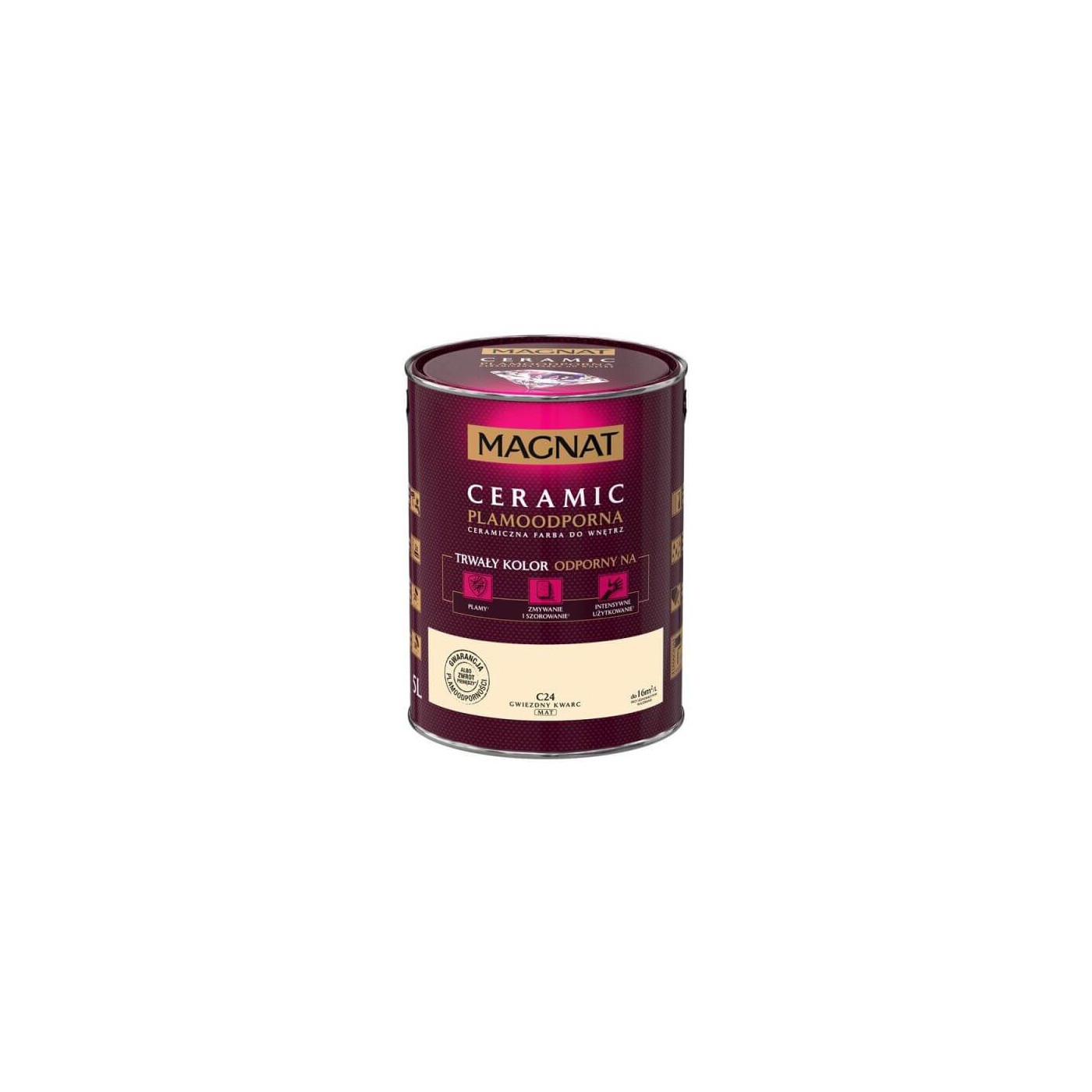 Farba Ceramiczna Magnat Ceramic C24 Gwiezdny Kwarc 5l Farba Ceramiczna Magnat Ceramic C24 Gwiezdny Kwarc 5l