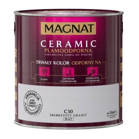 Farba Ceramiczna Magnat Ceramic C30 Srebrzysty Granit 2,5l