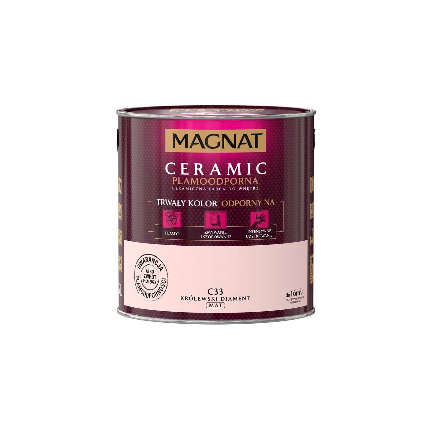 Farba Ceramiczna Magnat Ceramic C33 Królewski Diament 2,5l Farba Ceramiczna Magnat Ceramic C33 Królewski Diament 2,5l