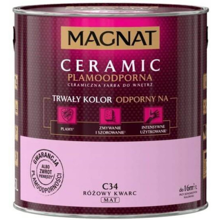 Farba Ceramiczna Magnat Ceramic C34 Różowy Kwarc 2,5l