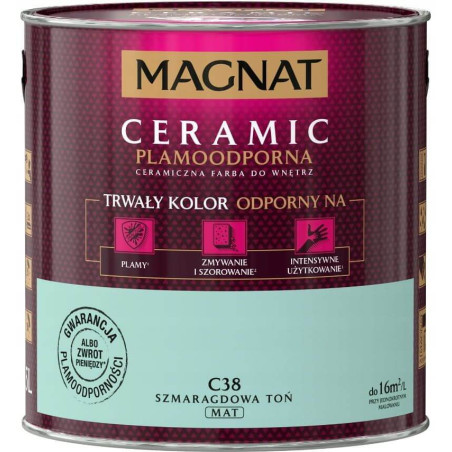 Farba Ceramiczna Magnat Ceramic C38 Szmaragdowa Toń 2,5l