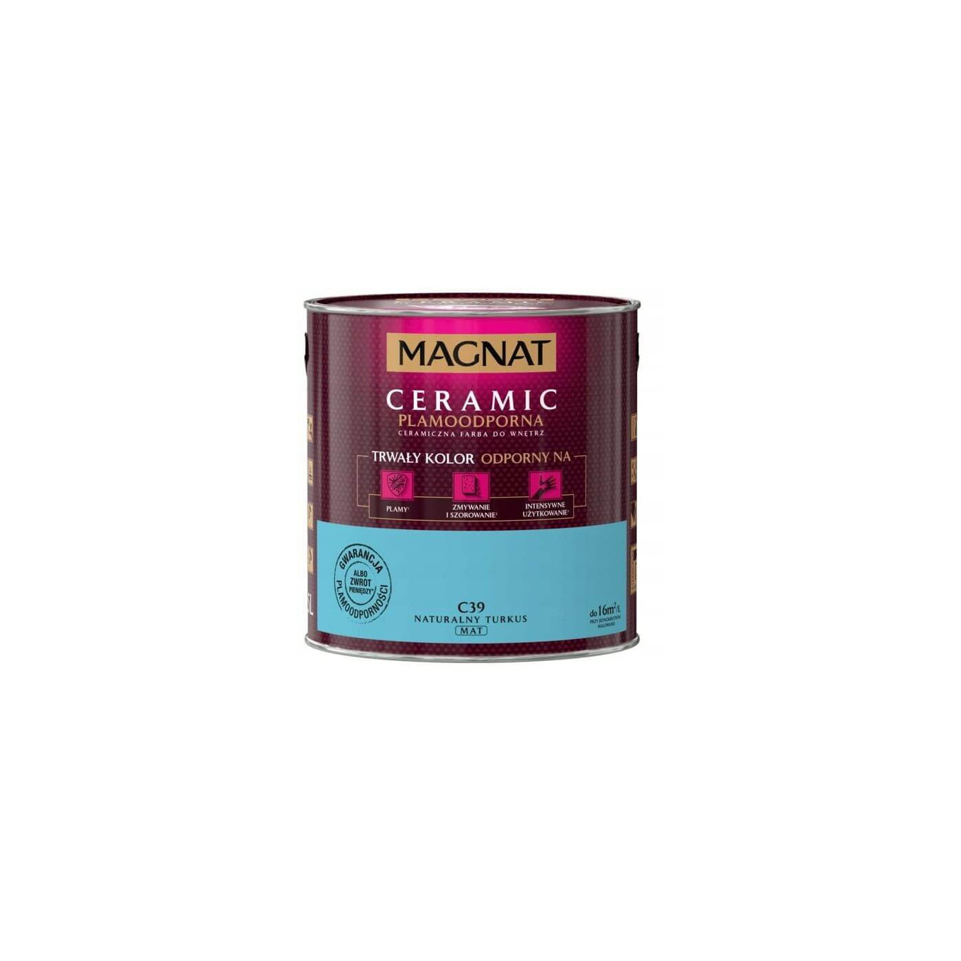 Farba Ceramiczna Magnat Ceramic C39 Naturalny Turkus 2,5l Farba Ceramiczna Magnat Ceramic C39 Naturalny Turkus 2,5l
