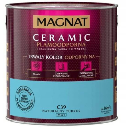 Farba Ceramiczna Magnat Ceramic C39 Naturalny Turkus 2,5l