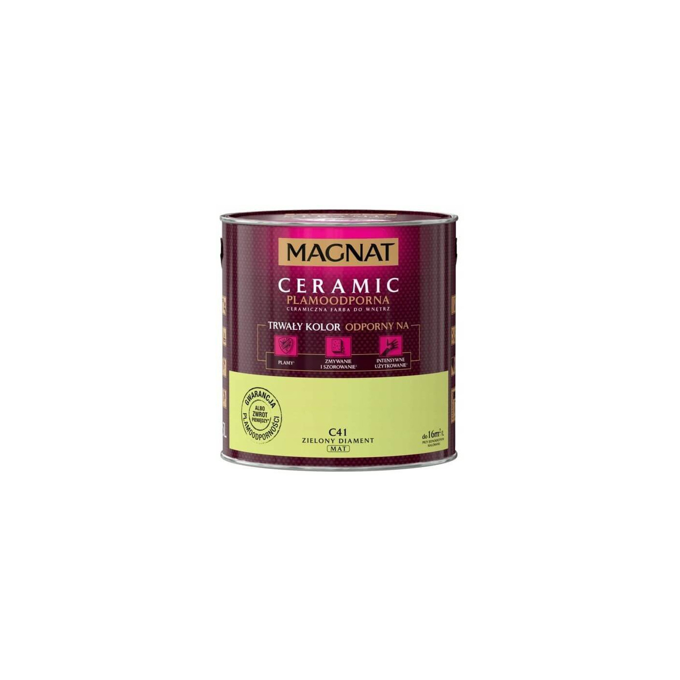 Farba Ceramiczna Magnat Ceramic C41 Zielony Diament 2,5l Farba Ceramiczna Magnat Ceramic C41 Zielony Diament 2,5l