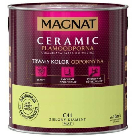 Farba Ceramiczna Magnat Ceramic C41 Zielony Diament 2,5l