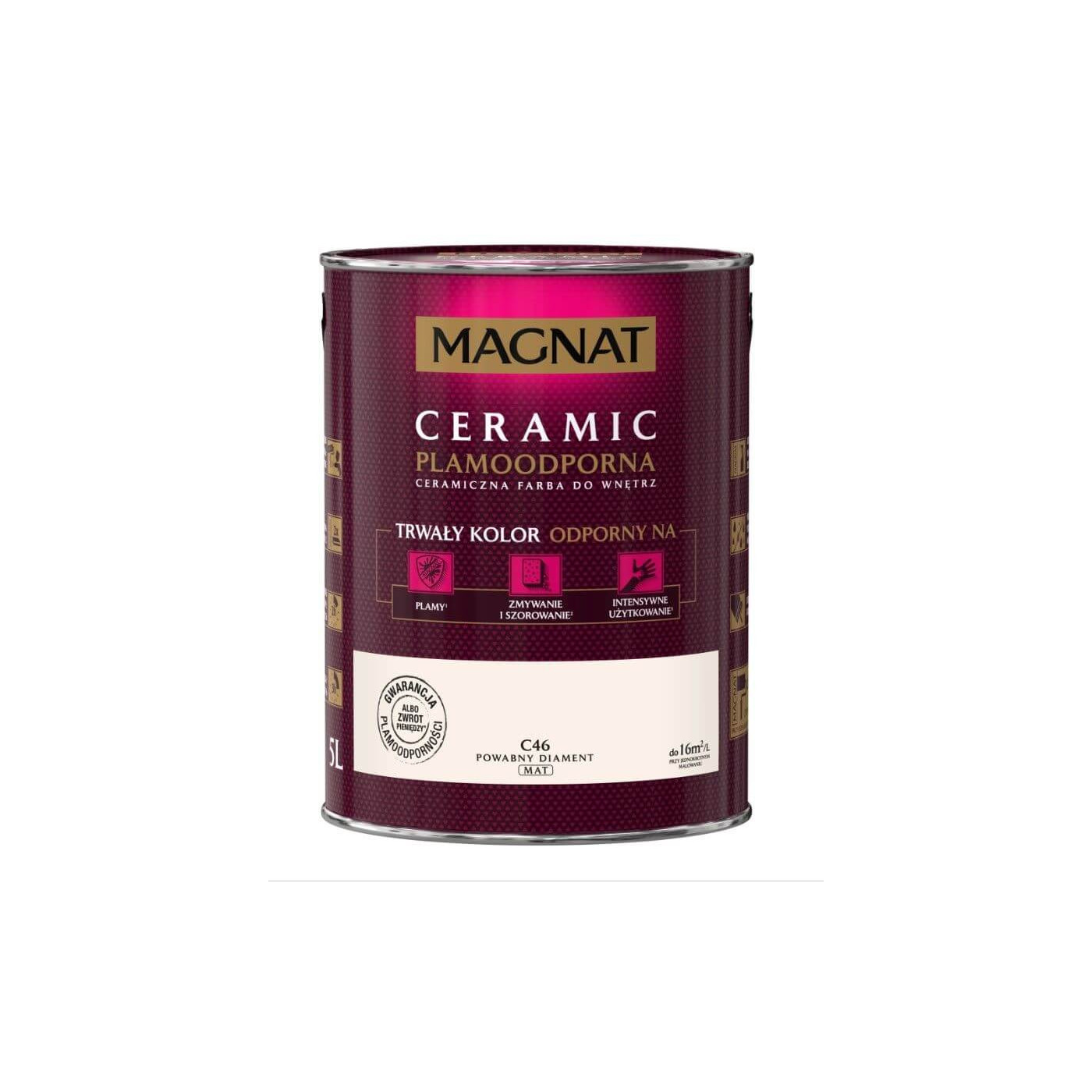 Farba Ceramiczna Magnat Ceramic C46 Powabny Diament 5l Farba Ceramiczna Magnat Ceramic C46 Powabny Diament 5l