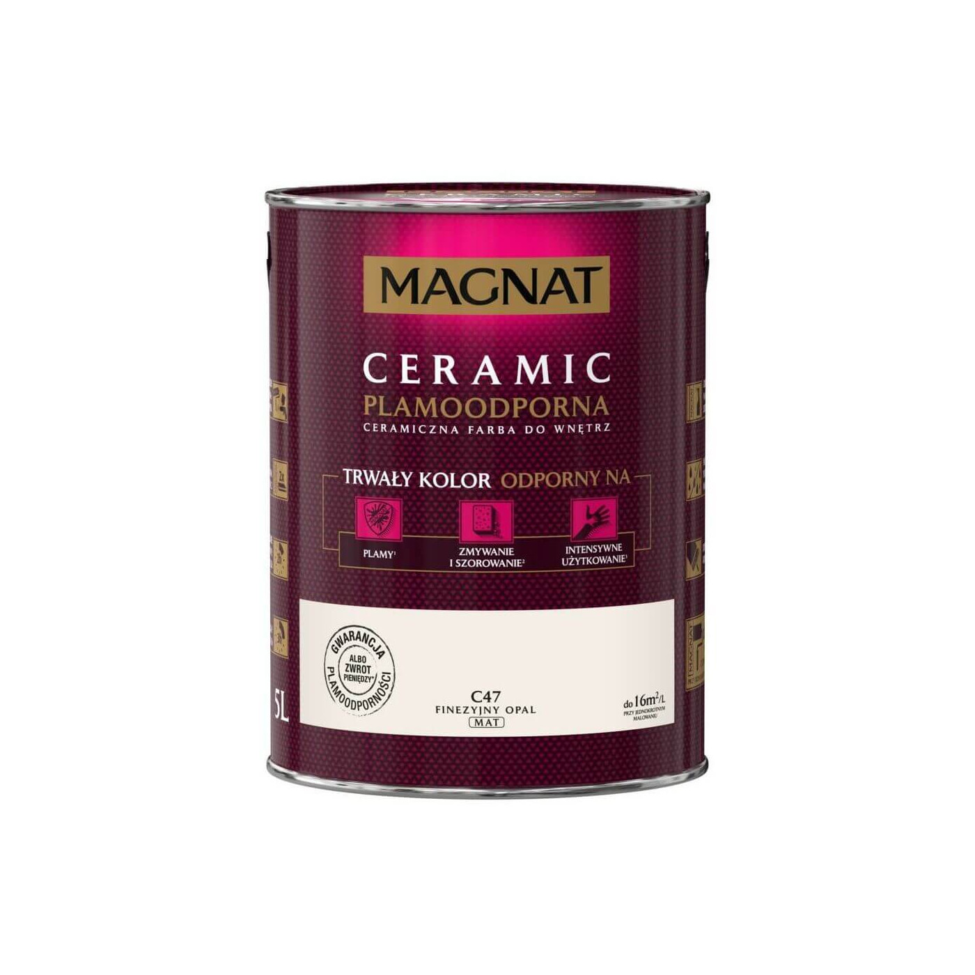 Farba Ceramiczna Magnat Ceramic C47 Finezyjny Opal 5l Farba Ceramiczna Magnat Ceramic C47 Finezyjny Opal 5l