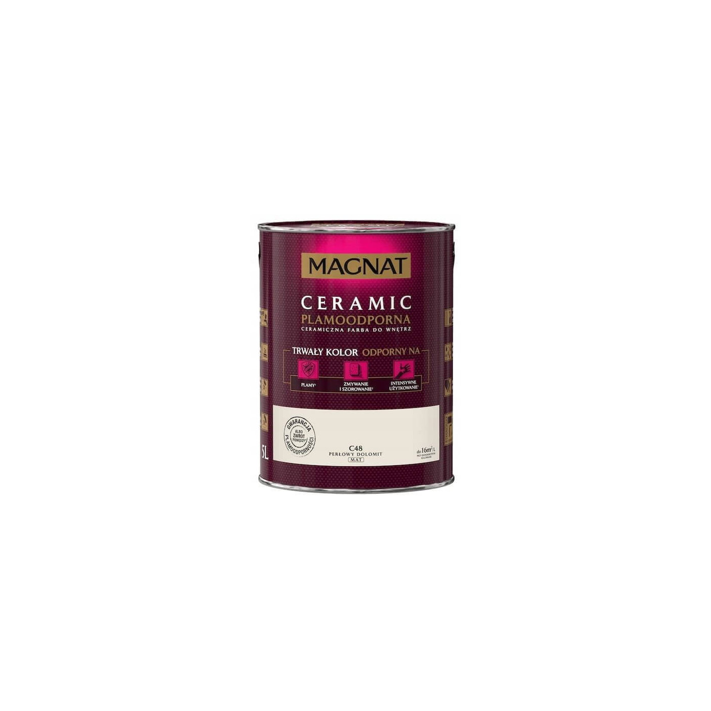 Farba Ceramiczna Magnat Ceramic C48 Perłowy Dolomit 2,5l Farba Ceramiczna Magnat Ceramic C48 Perłowy Dolomit 2,5l
