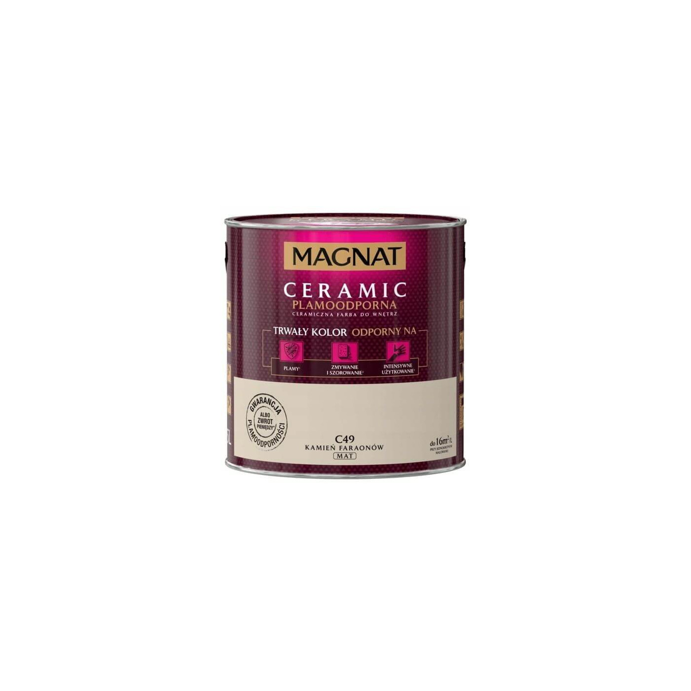 Farba Ceramiczna Magnat Ceramic C49 Kamień Faraonów 2,5l Farba Ceramiczna Magnat Ceramic C49 Kamień Faraonów 2,5l