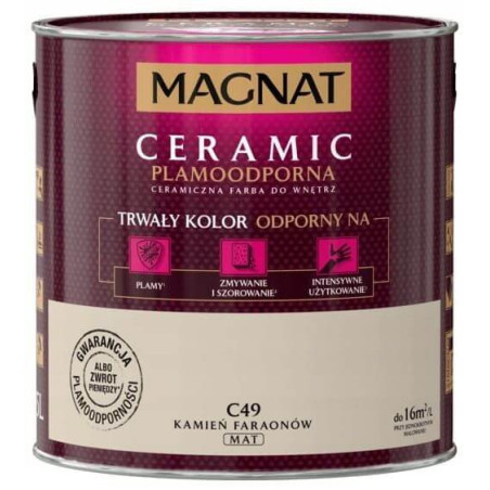 Farba Ceramiczna Magnat Ceramic C49 Kamień Faraonów 2,5l