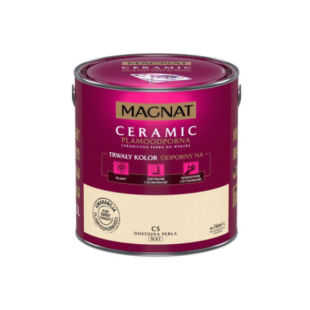 Farba Ceramiczna Magnat Ceramic C5 Dostojna Perła 2,5l