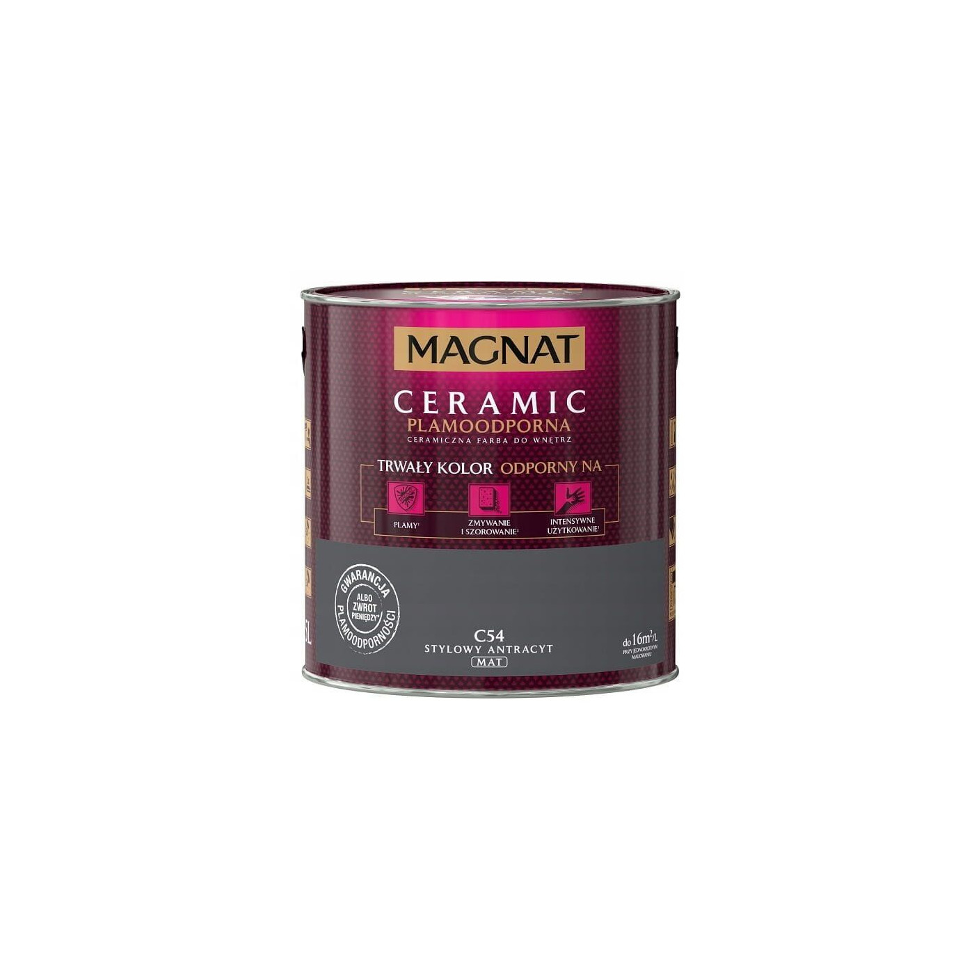 Farba Ceramiczna Magnat Ceramic C54 Stylowy Antracyt 2,5l Farba Ceramiczna Magnat Ceramic C54 Stylowy Antracyt 2,5l