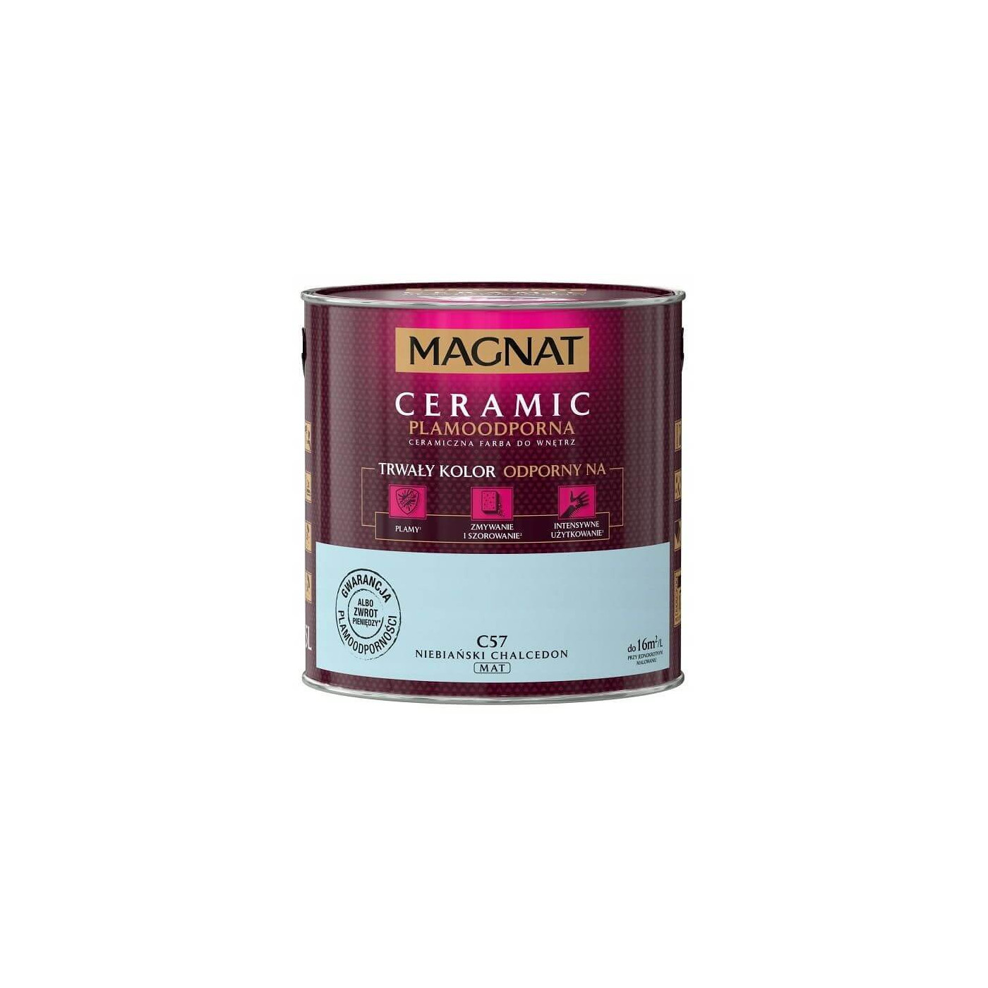 Farba Ceramiczna Magnat Ceramic C57 Niebiański Chalcedon 2,5l Farba Ceramiczna Magnat Ceramic C57 Niebiański Chalcedon 2,5l