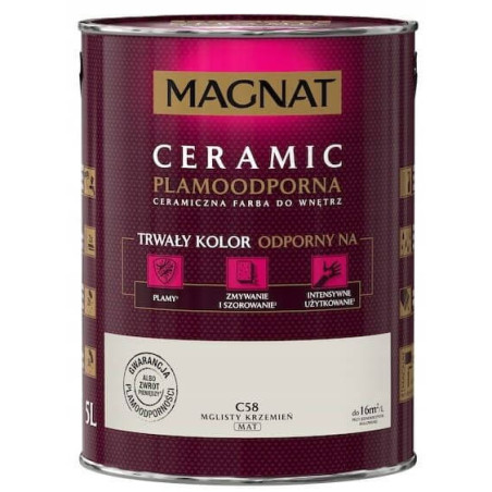 Farba Ceramiczna Magnat Ceramic C58 Mglisty Krzemień 5l