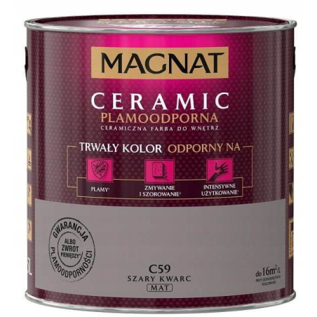 Farba Ceramiczna Magnat Ceramic C59 Szary Kwarc 2,5l