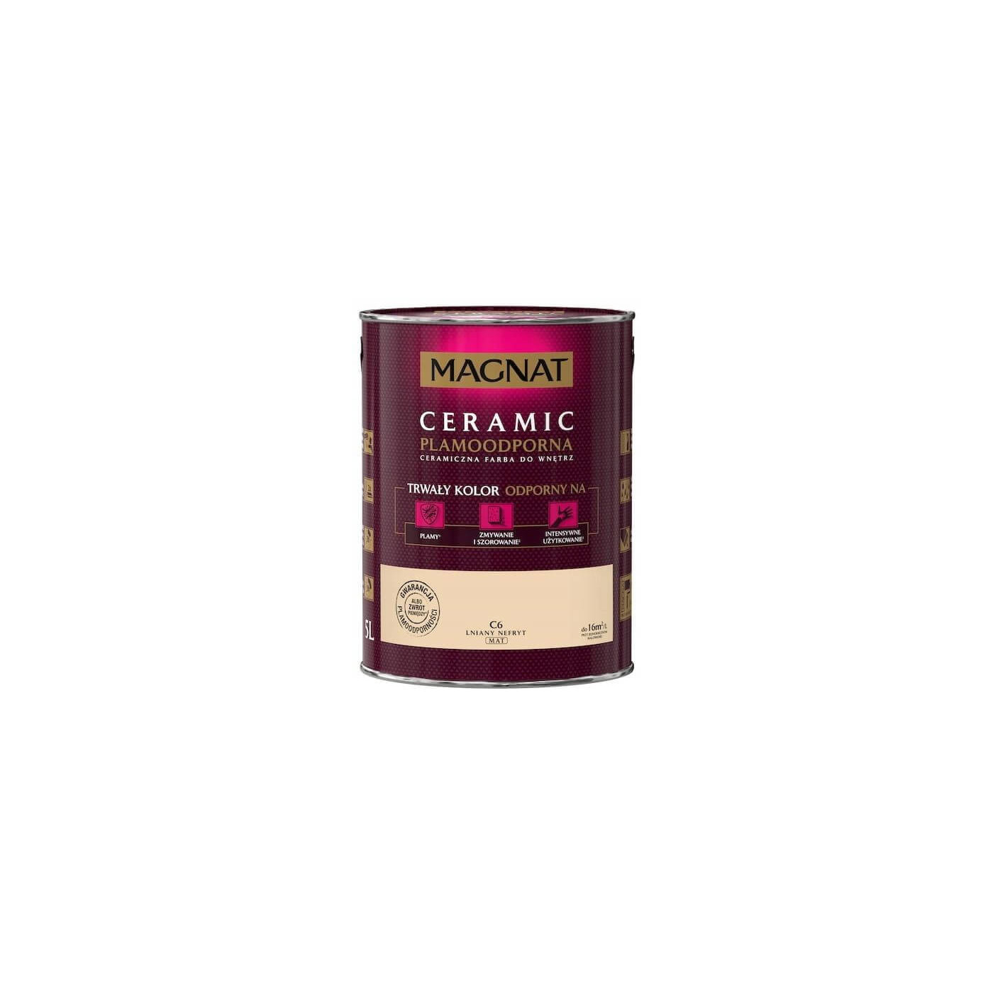 Farba Ceramiczna Magnat Ceramic C6 Lniany Nefryt 5l Farba Ceramiczna Magnat Ceramic C6 Lniany Nefryt 5l