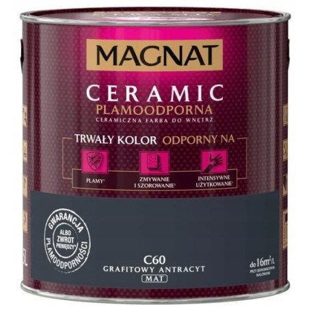Farba Ceramiczna Magnat Ceramic C60 Grafitowy Antracyt 2,5l