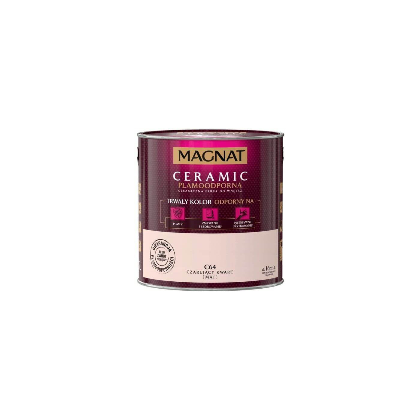 Farba Ceramiczna Magnat Ceramic C64 Czarujący Kwarc 2,5l Farba Ceramiczna Magnat Ceramic C64 Czarujący Kwarc 2,5l