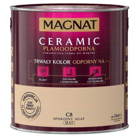 Farba Ceramiczna Magnat Ceramic C8 Spokojny Agat 2,5l