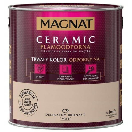 Farba Ceramiczna Magnat Ceramic C9 Delikatny Bronzyt 2,5l