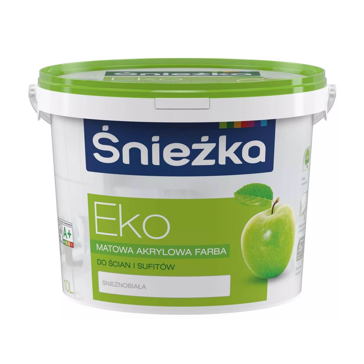 Farba Akrylowa Eko Biała 3L Śnieżka Farba Akrylowa Eko Biała 3L Śnieżka