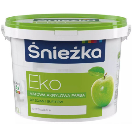 Farba Akrylowa Eko Biała 10L Śnieżka
