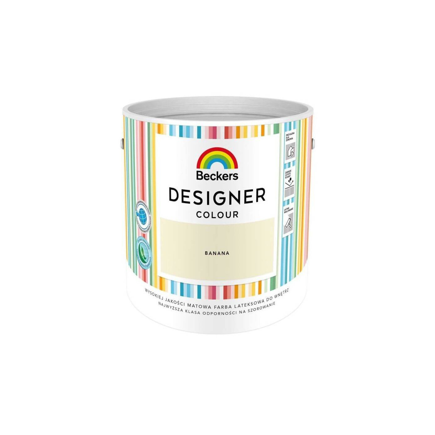 Farba Lateksowa Designer Colour Banana 2,5L Beckers Farba Lateksowa Designer Colour Banana 2,5L Beckers