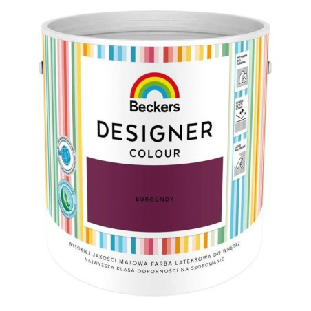 Farba Lateksowa Designer Colour Burgundy 2,5L Beckers