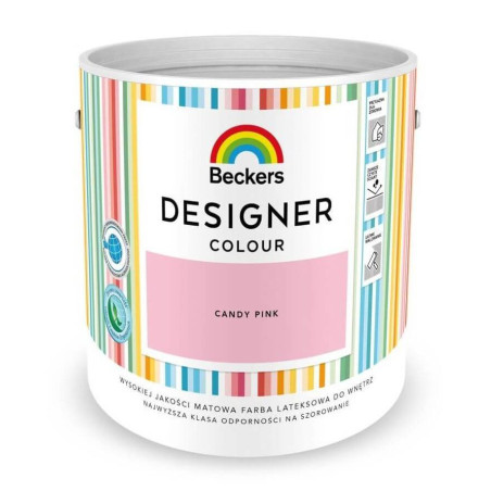 Farba Lateksowa Designer Colour Candy Pink 2,5L Beckers