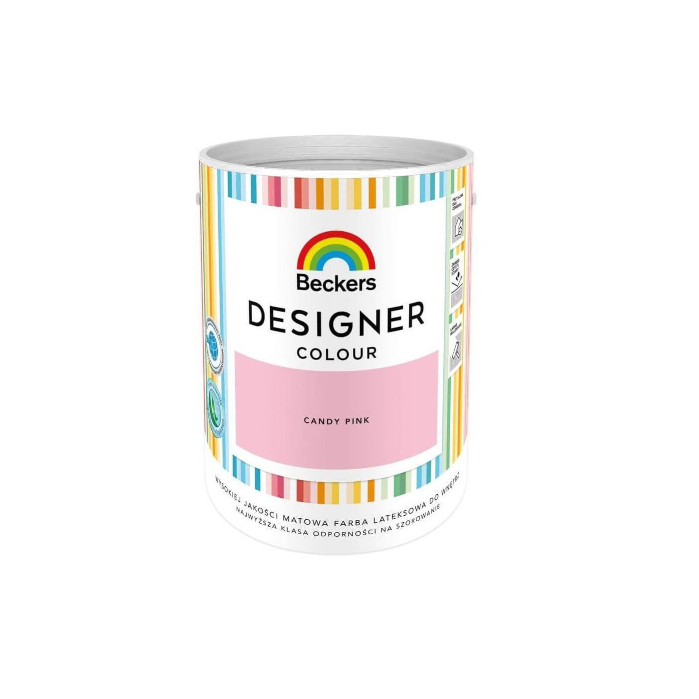 Farba Lateksowa Designer Colour Candy Pink 5L Beckers Farba Lateksowa Designer Colour Candy Pink 5L Beckers