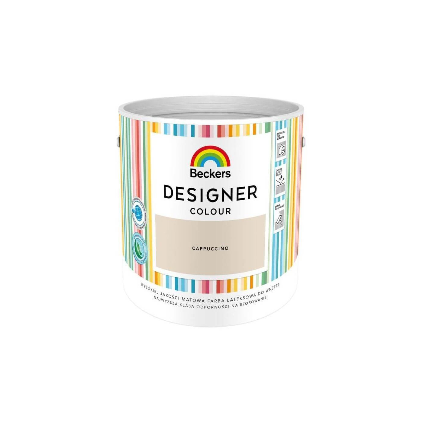 Farba Lateksowa Designer Colour Cappuccino 2,5L Beckers Farba Lateksowa Designer Colour Cappuccino 2,5L Beckers
