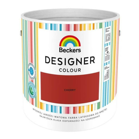 Farba Lateksowa Designer Colour Cherry 2,5L Beckers