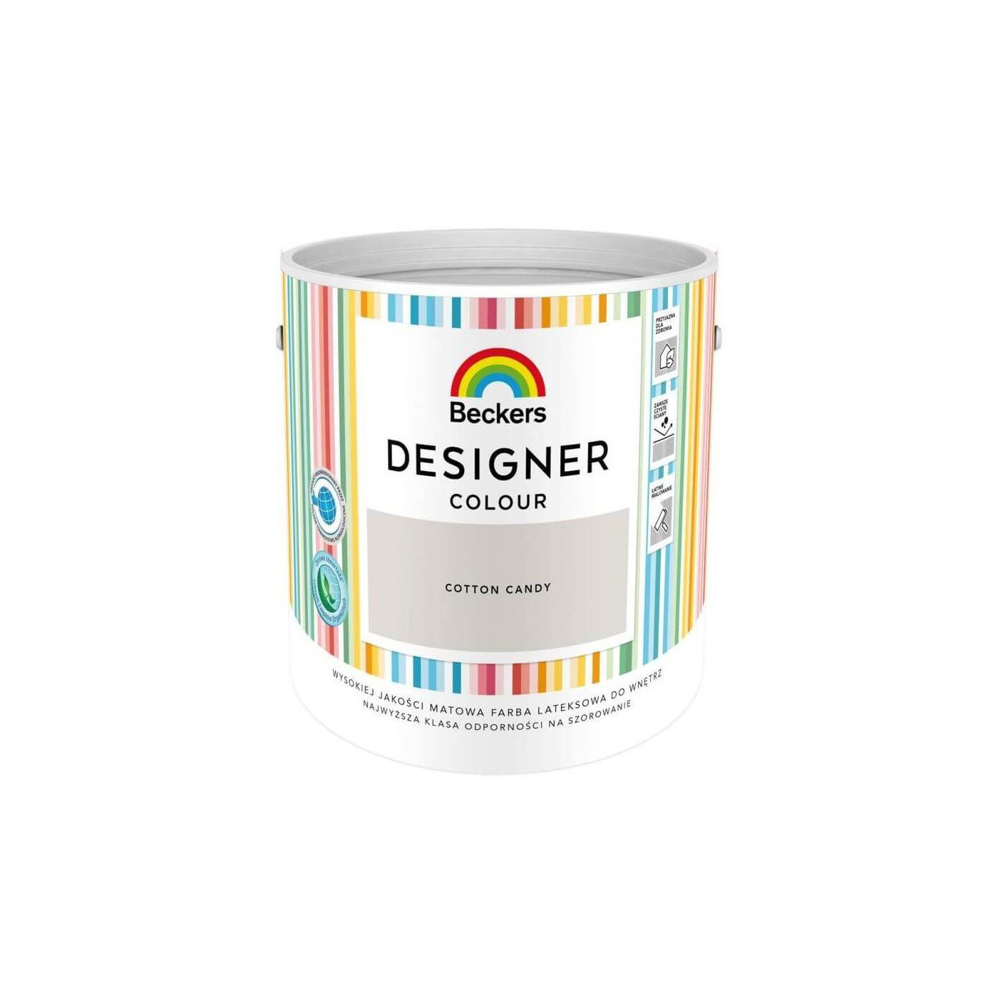 Farba Lateksowa Designer Colour Cotton Candy 2,5L Beckers Farba Lateksowa Designer Colour Cotton Candy 2,5L Beckers